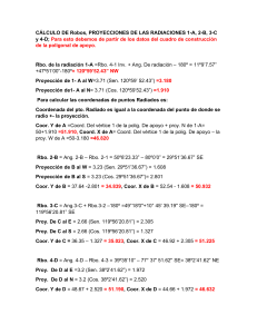 Cálculo de Radiaciones Topográficas: Proyecciones y Coordenadas