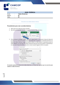 Guía para Crear Tablas Dinámicas