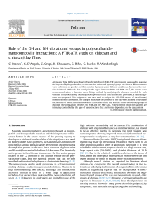 Role of the OH and NH vibrational groups in polysaccharide- nanocomposite interactions: A FTIR-ATR study on chitosan and chitosan/clay films