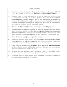 Prueba de Matemáticas - Secundaria