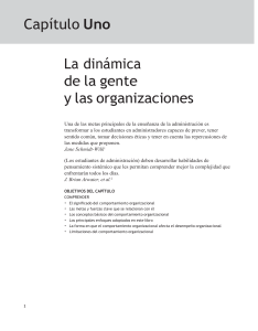 Dinámica de la Gente y las Organizaciones: Comportamiento Organizacional