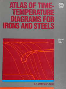 Atlas of Time-Temperature Diagrams for Irons and Steels   George F Vander Voort 