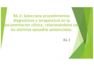 RA 2. Selección de procedimientos.