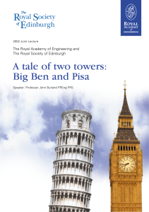 Big Ben & Pisa: A Tale of Two Towers - Geotechnical Engineering