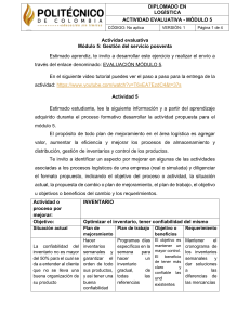 Actividad - Logistica