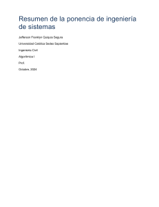 Resumen Ingeniería de Sistemas: 5G, BI y Ciberseguridad