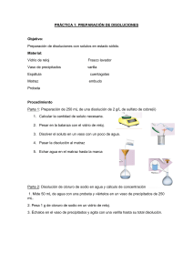 Preparación de Disoluciones: Práctica de Laboratorio