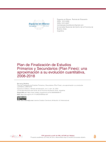 De Luca, R. (2022) Plan FinEs: una aproximación a su evolución cuantitativa, 2008-2018