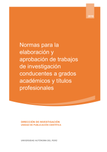 normas para elaboracion de trabajos de investigacion conducentes a grados academicos y titulos profesionales v.2-3