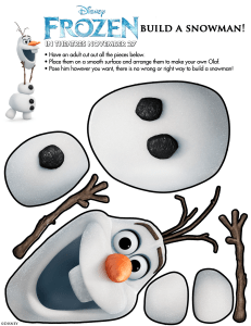 frozen buildASnowman Olaf