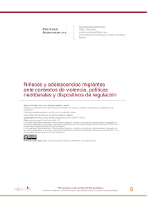 Niñeces y adolescencias migrantes ante contextos de violencia, políticas neoliberales y dispositivos de regulación