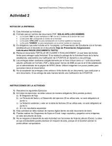 Actividad 2 - Ingeniería Economica