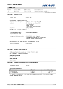 Indorama - Amine GA SDS (US)