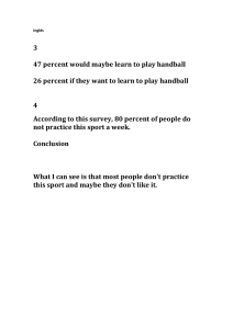 Handball Survey Analysis: Participation & Interest