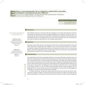 1.Estructura y recomposición de la industria automotriz mundial