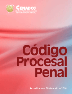 CodigoProcesalPenal CENADOJ