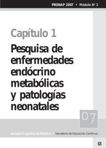 Pesquisa de Enfermedades Endócrino Metabólicas Neonatales