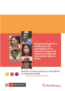 Manual de Registro y Codificación de la Atención del Adulto