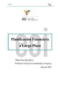 Planificación Financiera a Largo Plazo