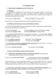 Oraciones Subordinadas en Español: Definiciones y Ejercicios