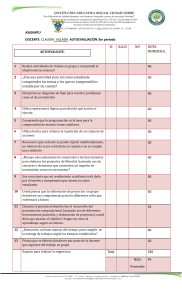 Autoevaluación de Tecnología e Informática: Pensamiento Computacional