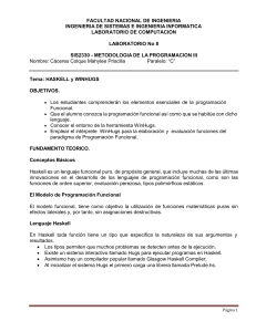 Haskell y WinHugs: Laboratorio de Programación Funcional