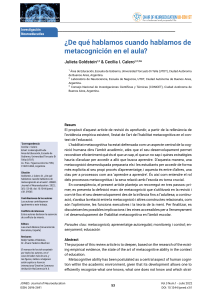 Metacognición en el Aula: Revisión Neuroeducativa