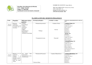 Planificación Ciencias de la Tierra 5to Año - Meteorología y Suelos