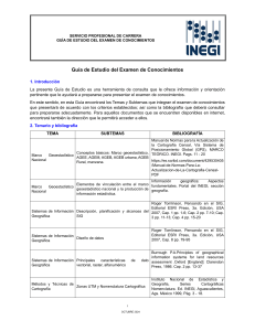 Guía de Estudio INEGI: Cartografía y Catastro