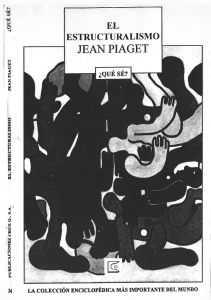 1. PIAGET, J. (1995) El estructuralismo