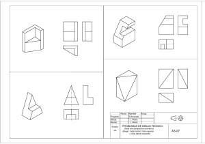 Problemas de Dibujo Técnico: Proyecciones Ortográficas