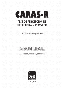 CARAS-R: Test de Percepción de Diferencias - Manual