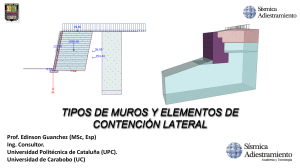 B4 T2 Tipos de Muros y Elementos de Contencion lateral Fases Tipicas de Diseno