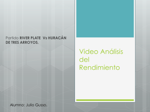 Análisis de Video: River Plate vs Huracán de Tres Arroyos