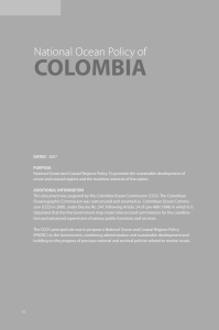 National Ocean Policy Colombia