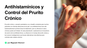 Antihistamínicos y Control del Prurito Crónico