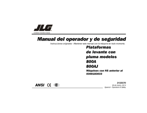 Manual del Operador y Seguridad JLG 800A/800AJ