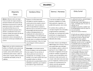 Género, Raza y Diversidad: Perspectivas Feministas