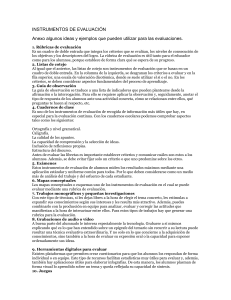 Instrumentos de Evaluación: Guía para Educadores