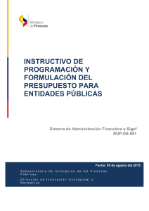 Manual de Presupuesto para Entidades Públicas e-Sigef