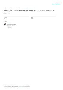 Identidad Aymara en Perú: Nación, Vivencia y Narración