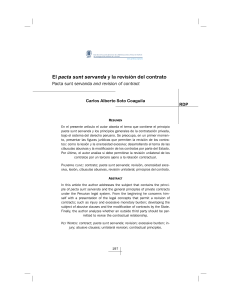 Pacta Sunt Servanda y Revisión Contractual en Derecho Peruano