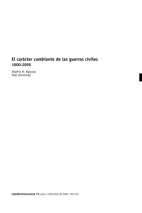 El carácter cambiante de las guerras civiles (Kalyvas, 2009) (1)