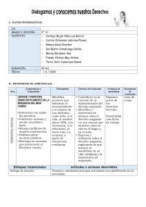 Plan de Clase: Derechos del Niño - 2do Grado