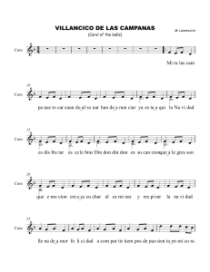 villancico de las campanas coro - Partitura completa