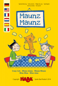 Maunz Game Instructions (Crazy Cats) - Spanish