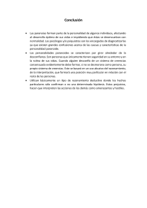 Paranoia y Personalidad Paranoide: Conclusión