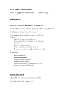 informe sobre hidroeléctrica 