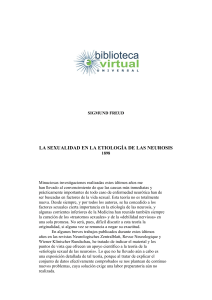 Sexualidad y Neurosis: Freud, 1898