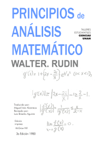 Rudin Walter - Principios De Analisis Matematico